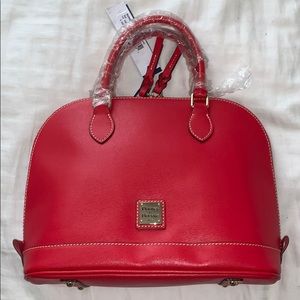 Red Dooney and Bourke Saffino Leather Satchel